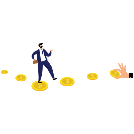 Follow the money  Illustration