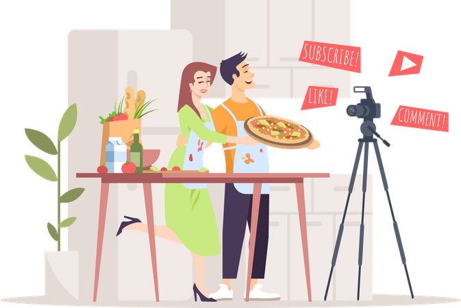 Food and cooking blog  Illustration