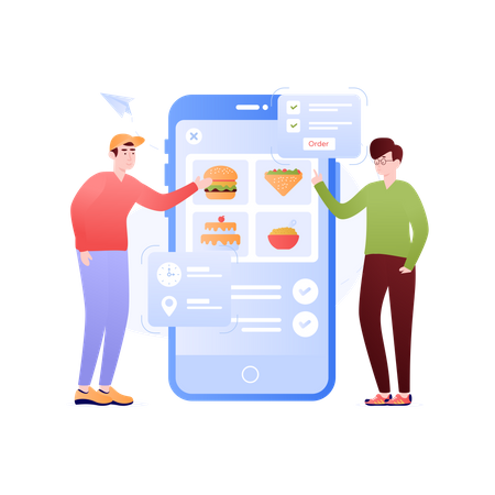 Food App  Illustration