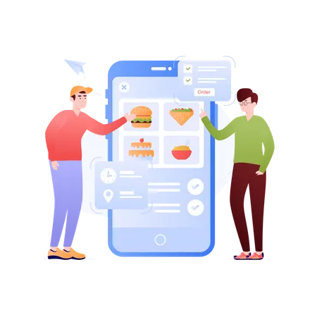 Food App  Illustration