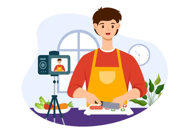 Food Blogging  Illustration