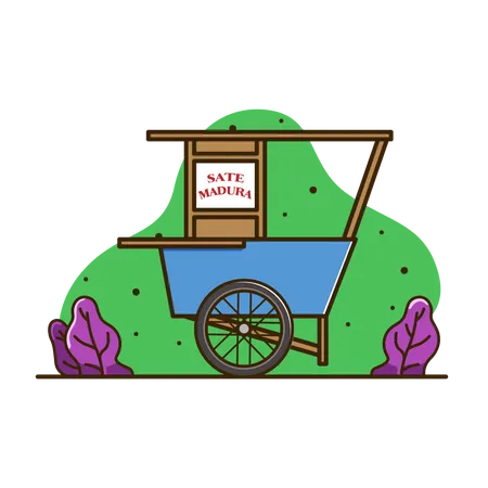 Food Cart  Illustration
