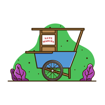 Food Cart  Illustration