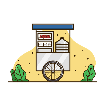 Food Cart  Illustration