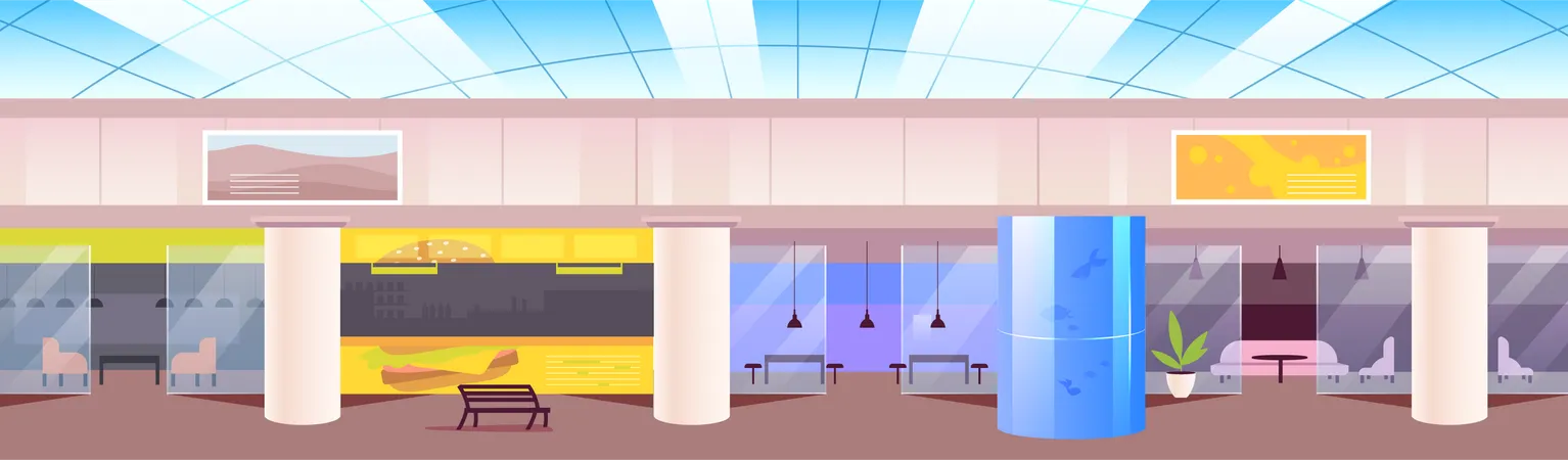 Food court  Illustration