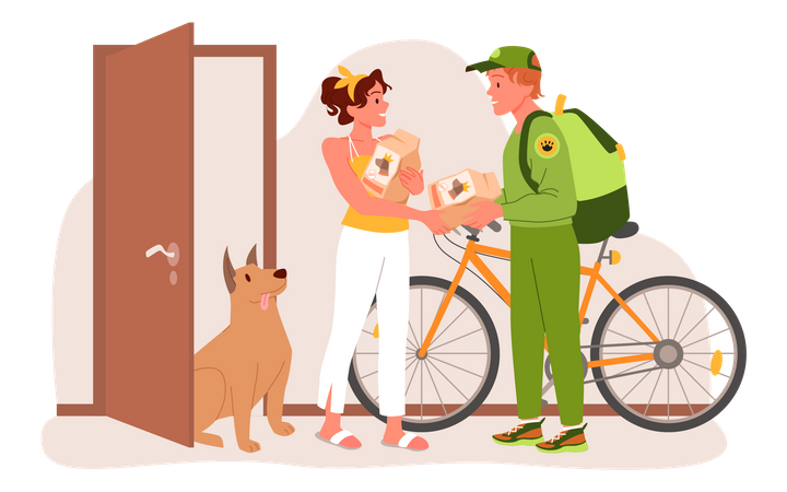 Food delivery  Illustration