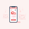 food delivery app illustrations free