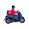 delivery bike illustration free download