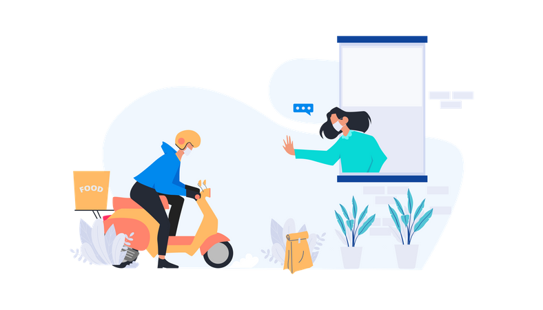 Food Delivery  Illustration