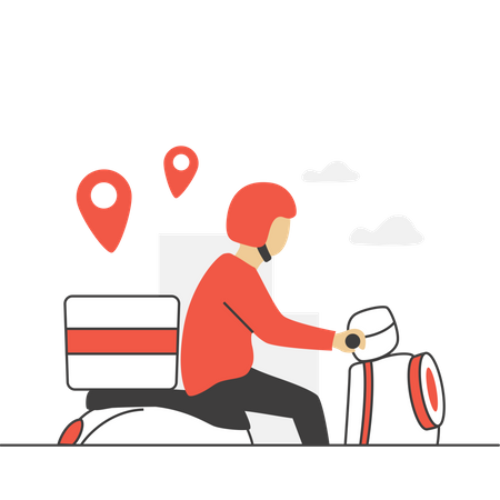 Food Delivery  Illustration