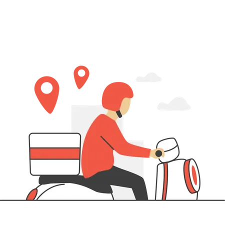 Food Delivery  Illustration