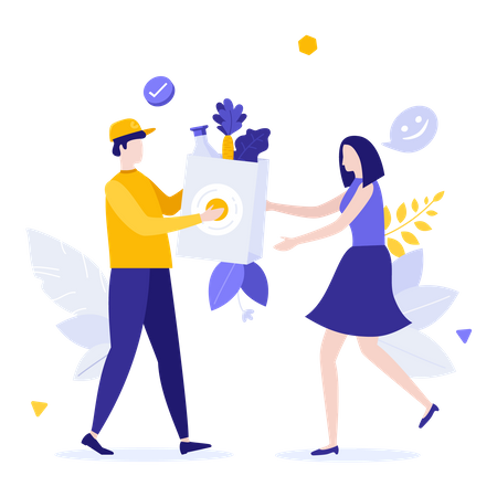 Food delivery  Illustration