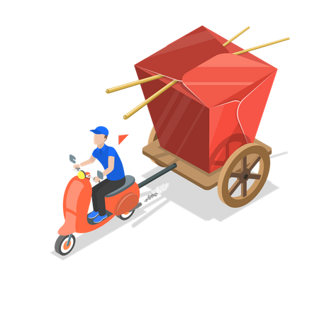 Food delivery  Illustration