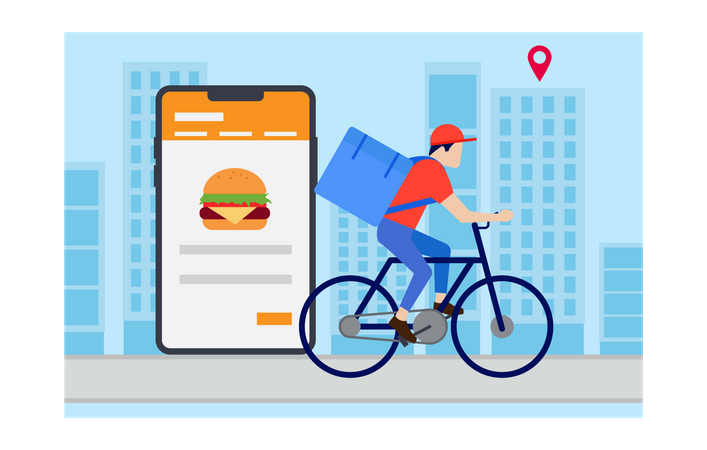 Food delivery  Illustration