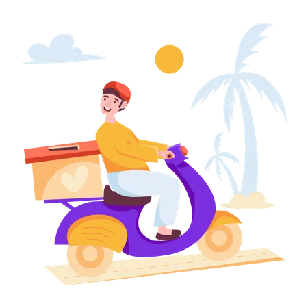 Food Delivery  Illustration