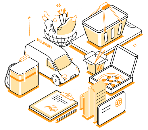 Food delivery  Illustration