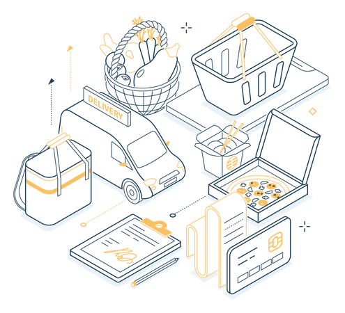 Food delivery  Illustration