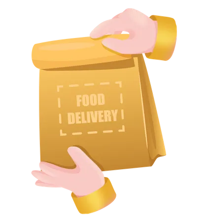 Food Delivery  Illustration