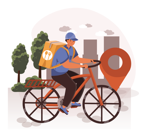 Food Delivery  Illustration