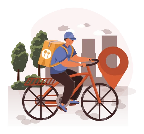 Food Delivery  Illustration