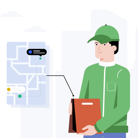 Food delivery  Illustration