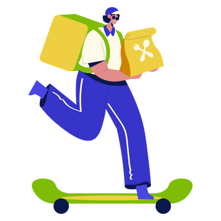 Food Delivery  Illustration
