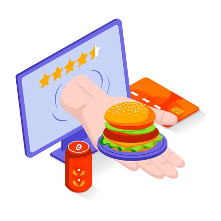 Food Delivery Review  Illustration