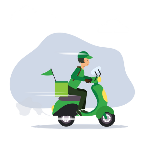 Food delivery service  Illustration