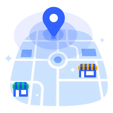 Food delivery tracking  Illustration