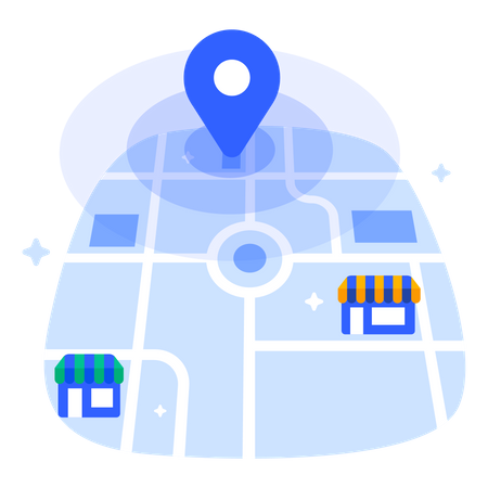 Food delivery tracking  Illustration