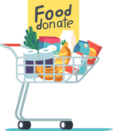 Food Donation Illustration