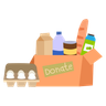food donation box illustration