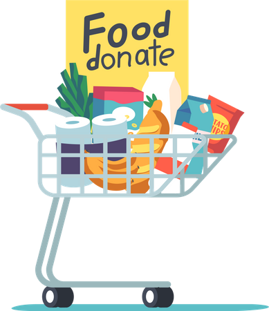 Food Donation  Illustration