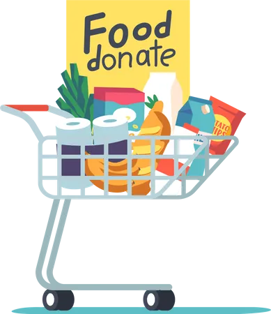 Food Donation  Illustration