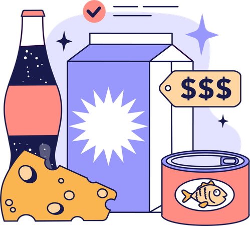 Food expenses  Illustration