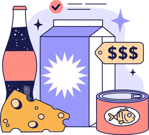 Food expenses  Illustration