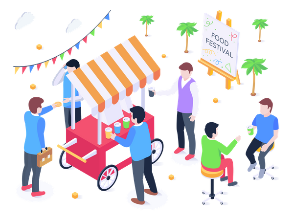 Food Festival  Illustration