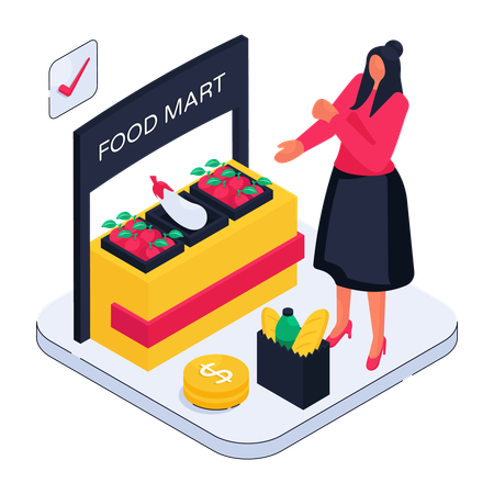Food Mart  Illustration