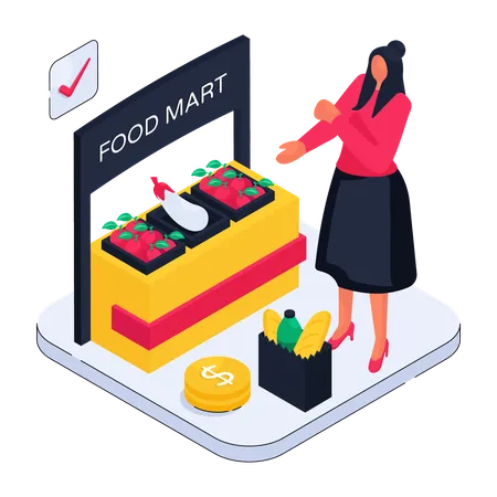 Food Mart  Illustration