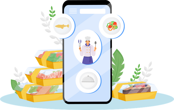 Food order App Illustration