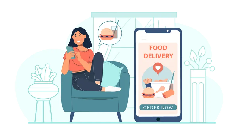 Food Order  Illustration