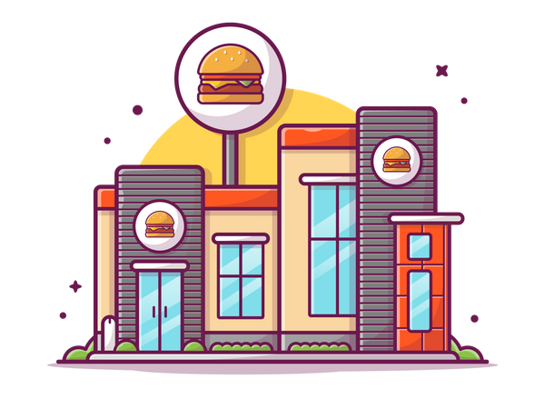 Food outlet  Illustration