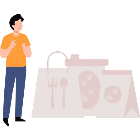 Food parcel Illustration
