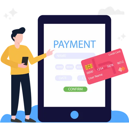 Food Payment Method  Illustration