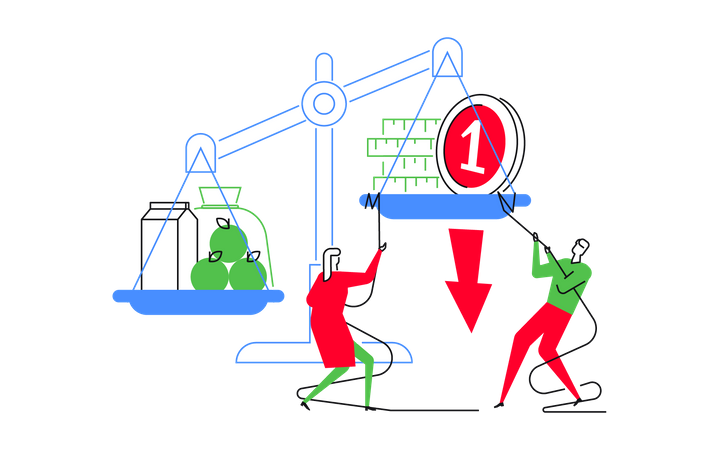 Food price hikes  Illustration