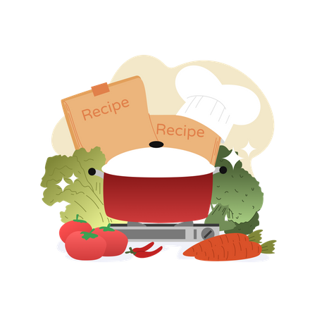 Food Recipe Illustration