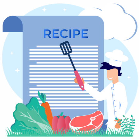 Food Recipe  일러스트레이션