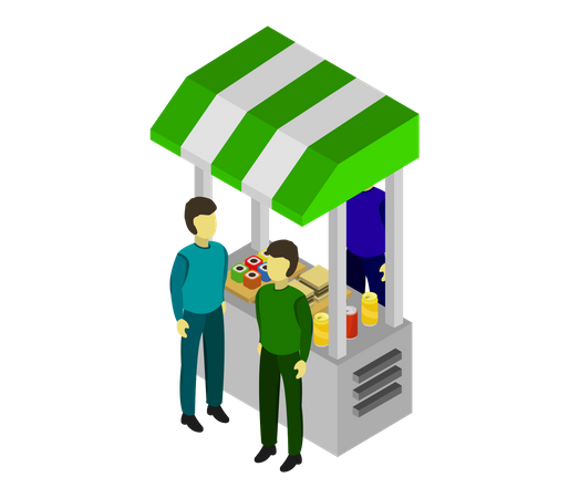 Food stall  Illustration