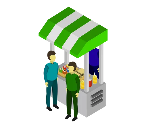 Food stall  Illustration