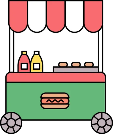 Food stall  Illustration